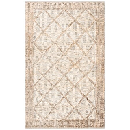 Safavieh 8 x 10 ft. Kilim Hand Woven Rectangle Area Rug Natural & Beige KLM457A-8